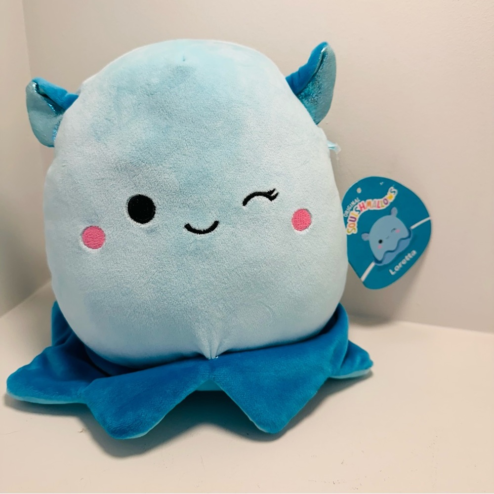 SQUISHMALLOWS Loretta Dumbo Octopus Official Kellytoys Plush 7.5” New